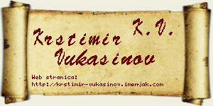 Krstimir Vukašinov vizit kartica